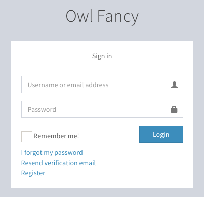 User sign-in